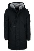 Parka con cappuccio e vera pelliccia 