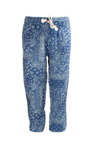 Pantaloni Calais in lino fantasia Bandana 