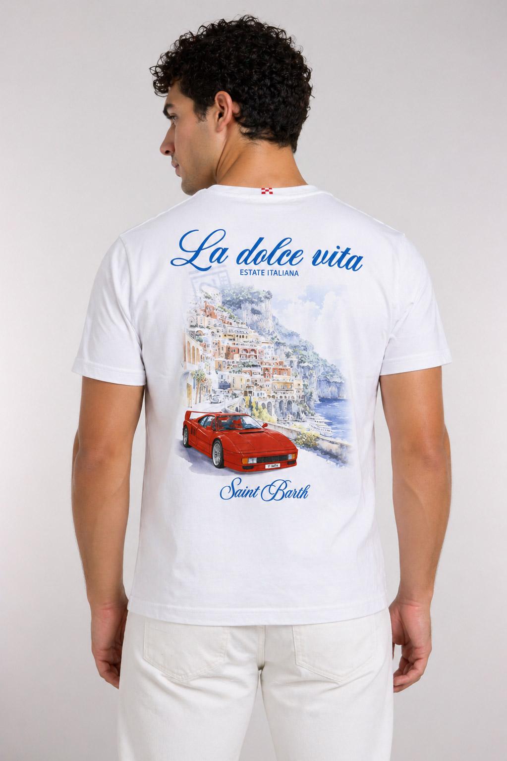 Tshirt uomo stampa retro La dolce Vita 