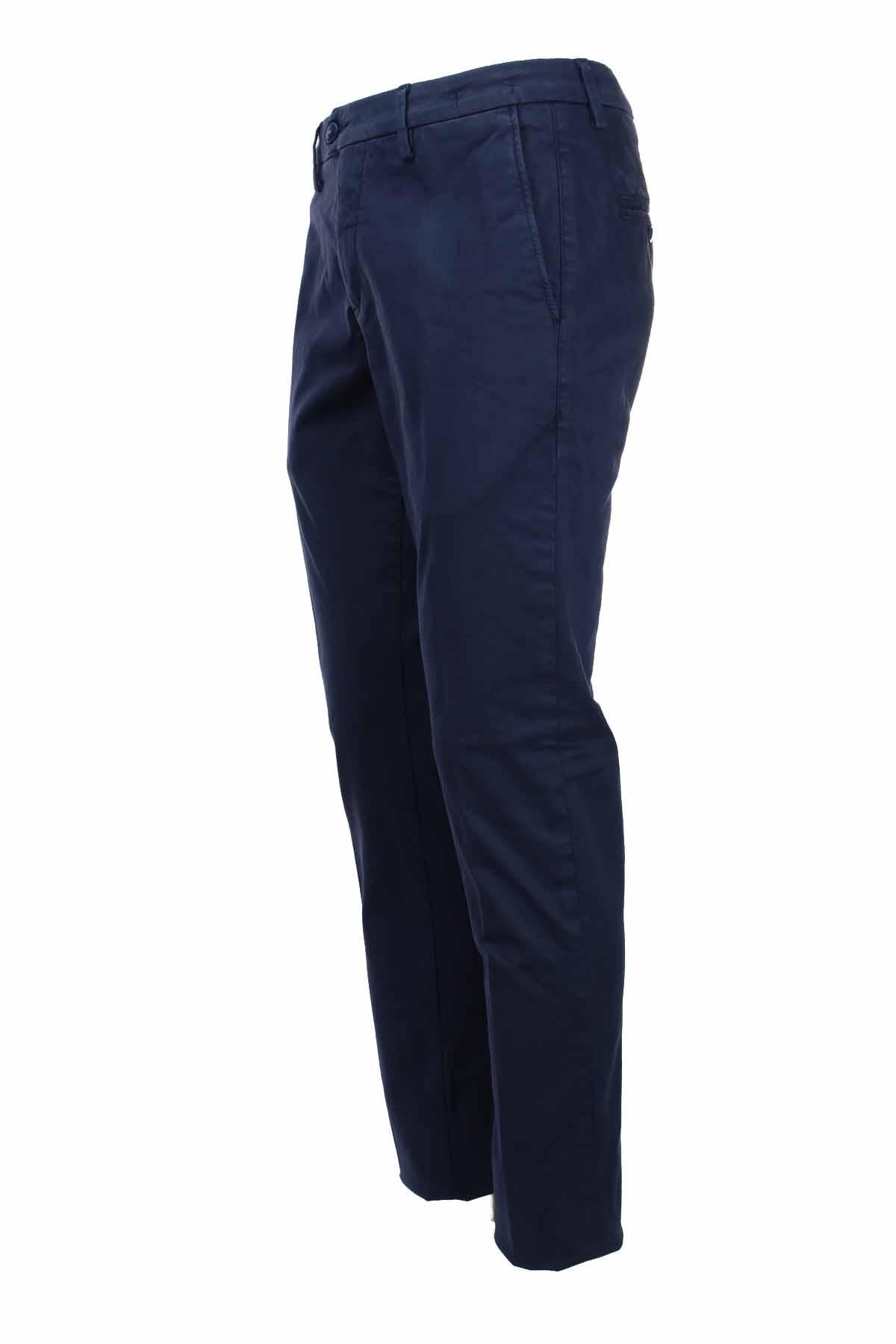 Pantalone chino in raso di cotone stretch 