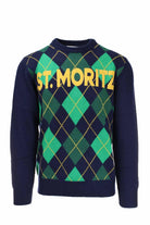 Maglia girocollo rombi ST. Moritz 
