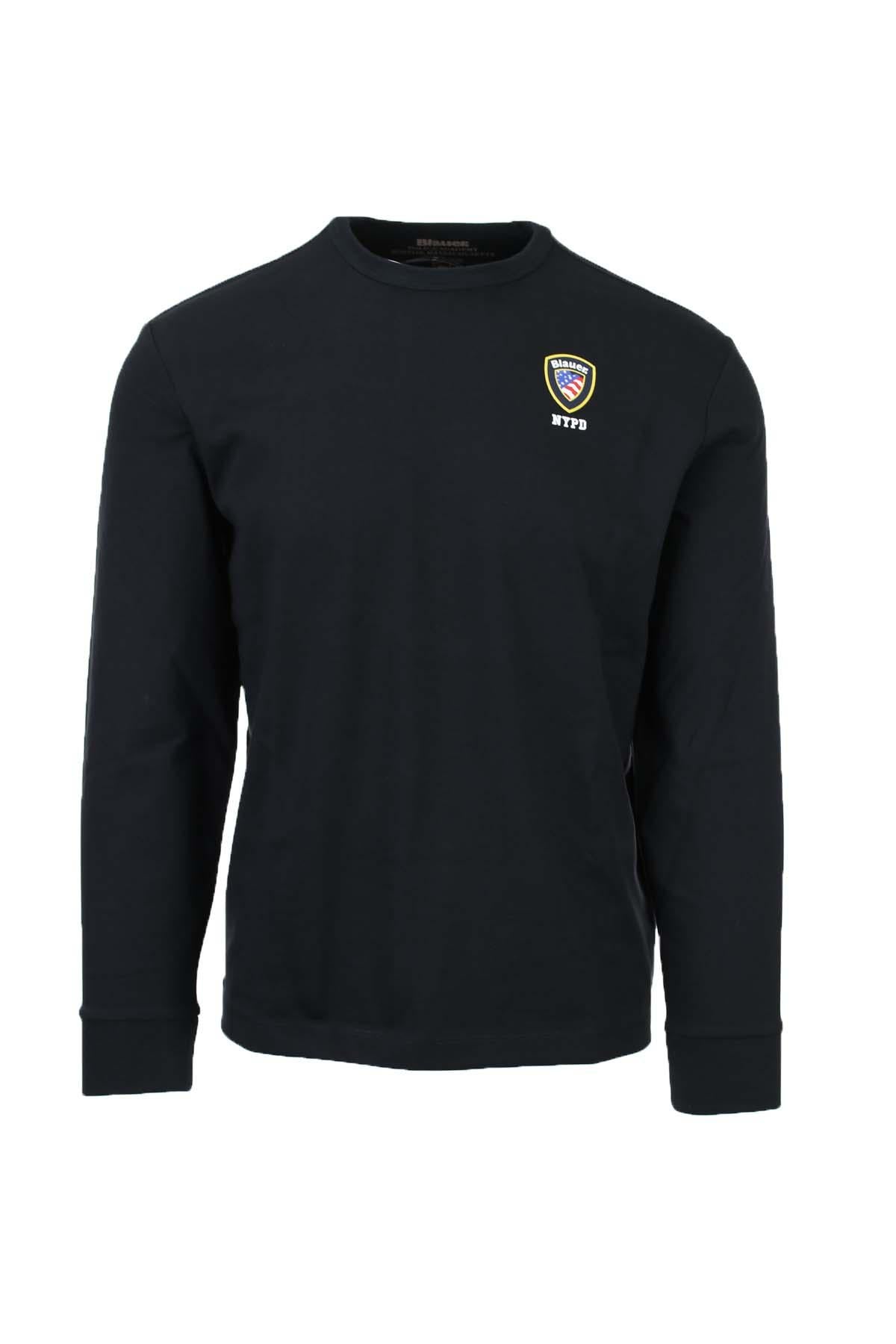 T-shirt manica lunga in jersey con logo 