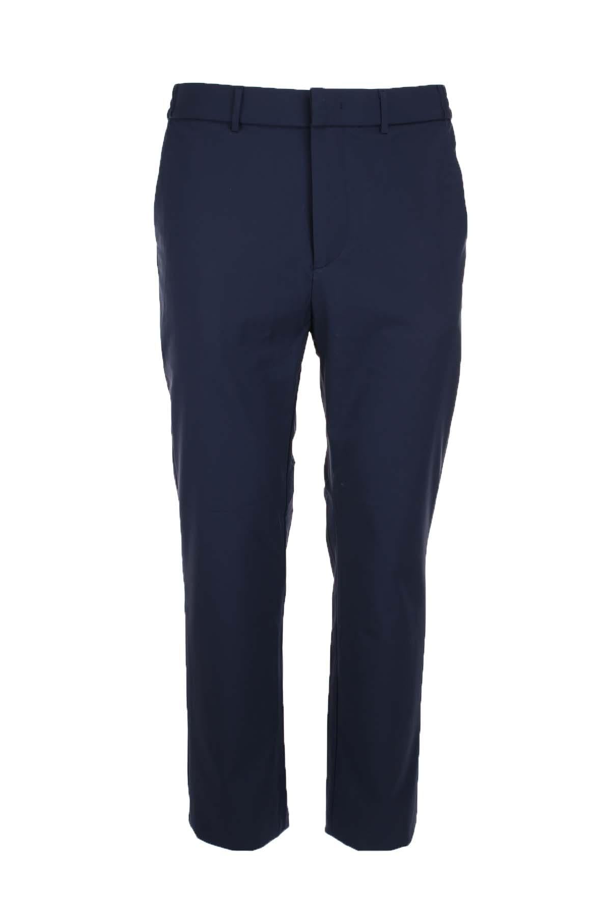 Pantalone chino in tessuto tecnico con elastico 