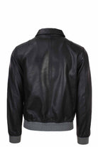 Giubbotto in pelle microforata 