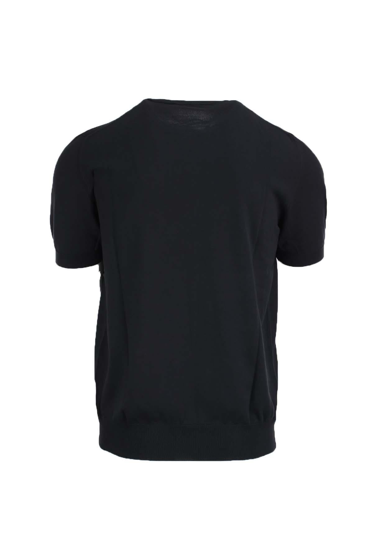 Maglia girocollo in filo di cotone 