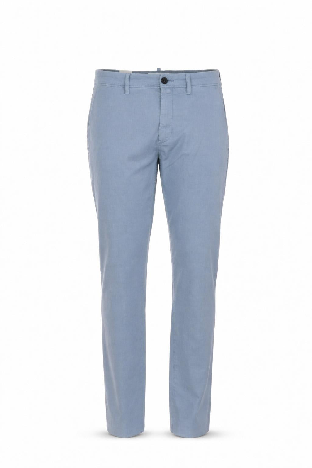 Pantalone Chino Uomo in Cotone e Lino 