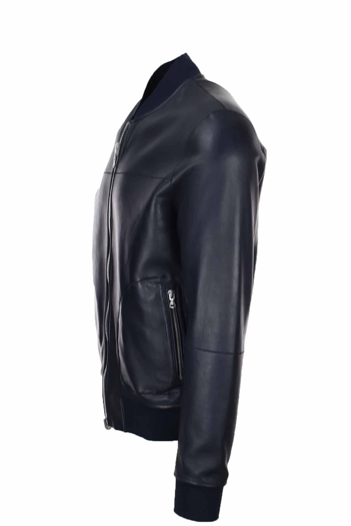 Giubbotto in pelle reversibile 