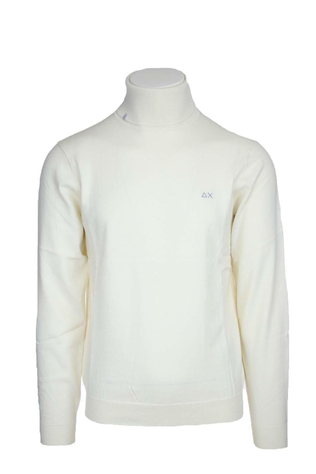 Maglia dolcevita in lana e cotone 