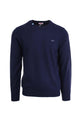Maglia girocollo in lana e cotone