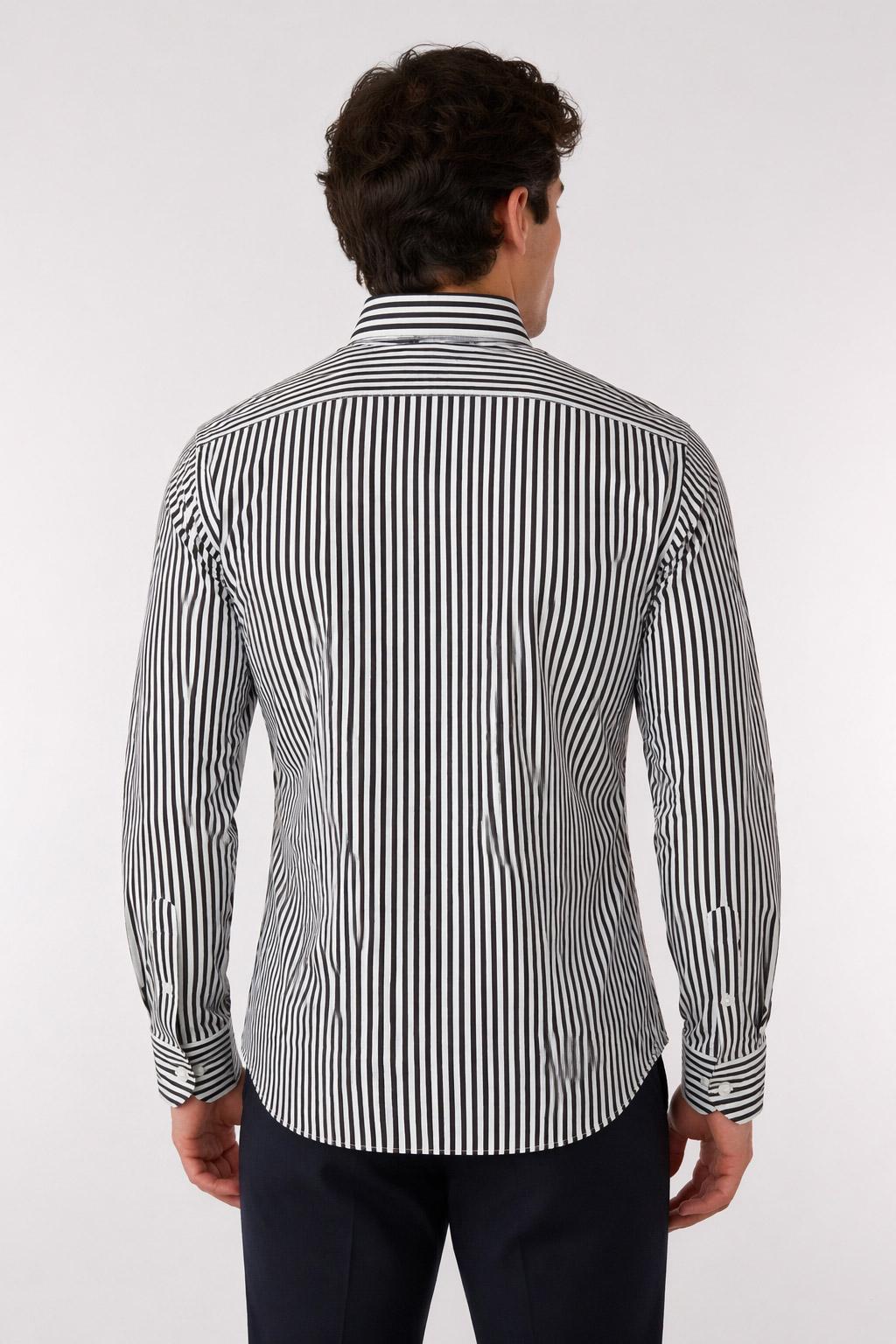 Camicia Uomo a Righe in Tessuto Active 