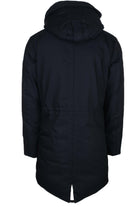 Parka con cappuccio e vera pelliccia 