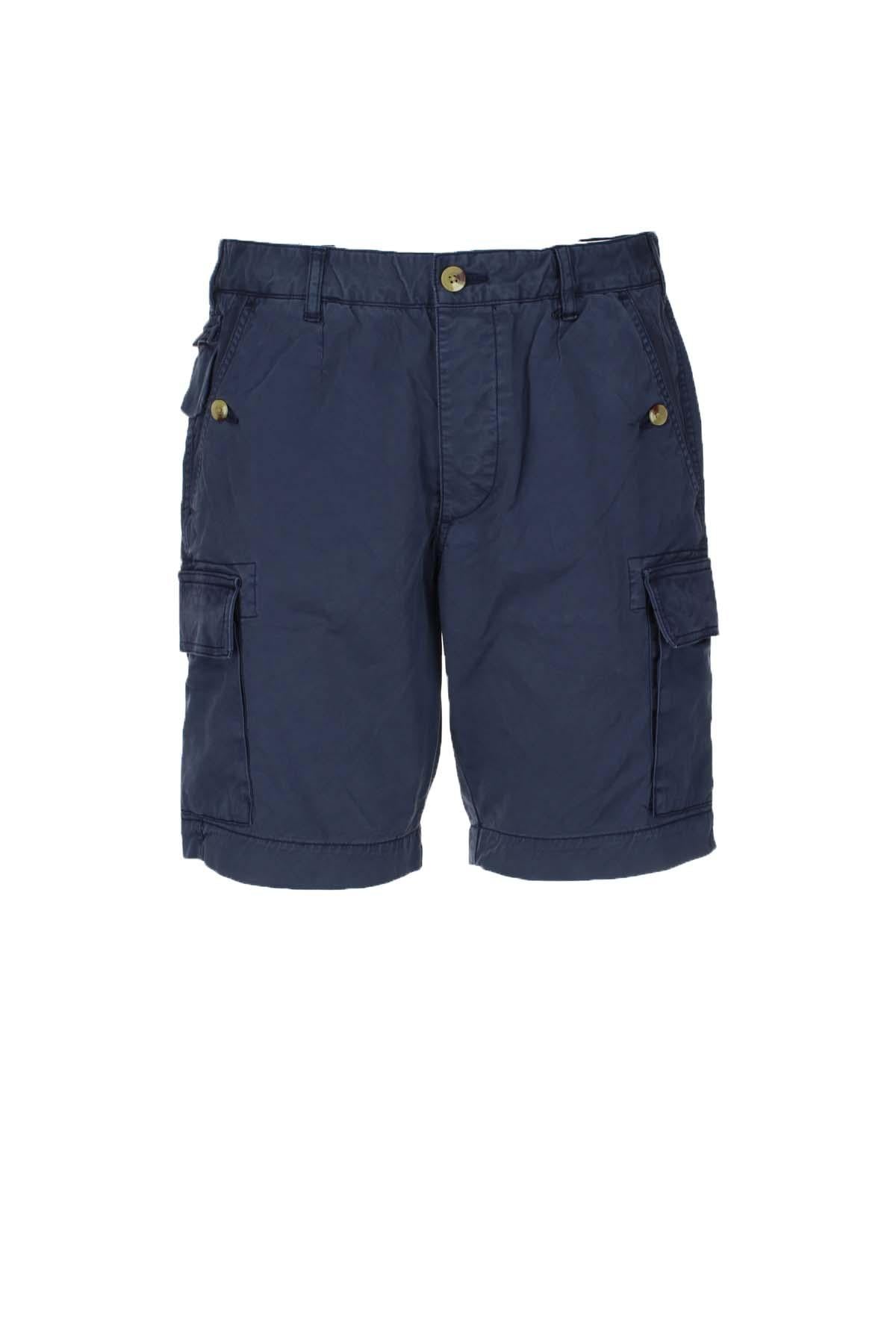 Pantaloni bermuda shorts cargo con tasconi 