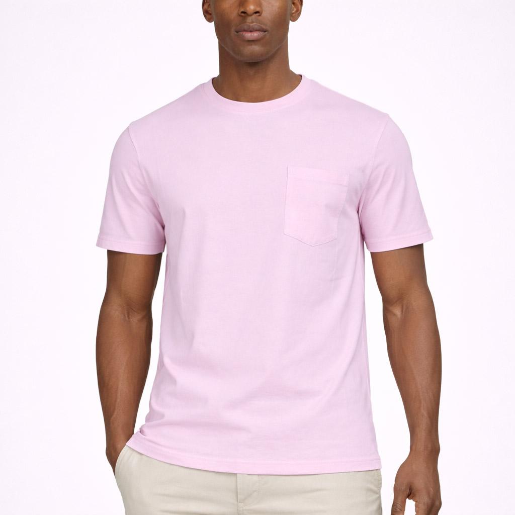 T-Shirt Uomo Piquet Cotone Stretch Taschino 