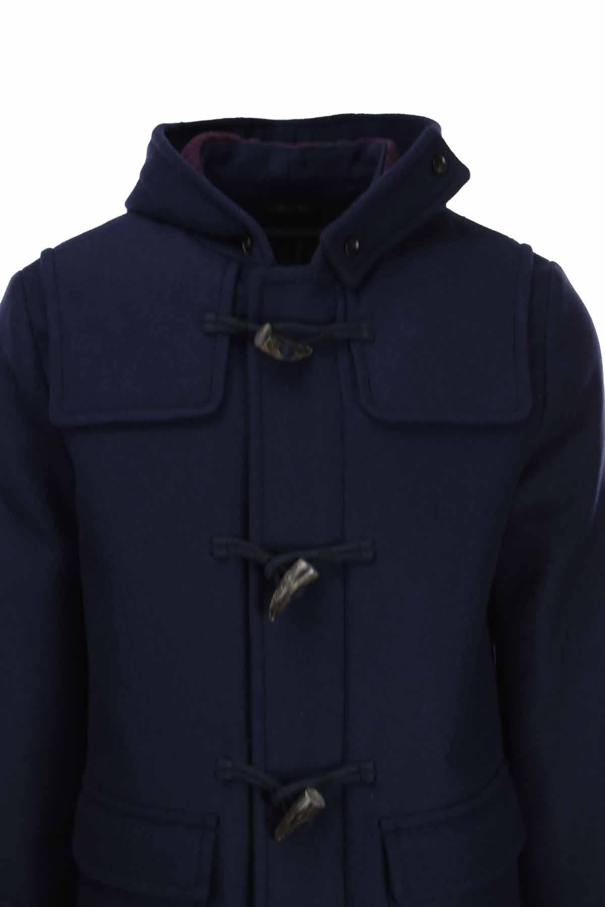 Montgomery con cappuccio e alamari 