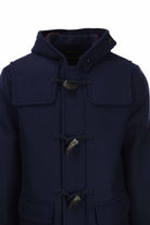 Montgomery con cappuccio e alamari 