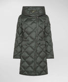 Piumino lungo donna con trapunta a rombi Peuterey Proxie 