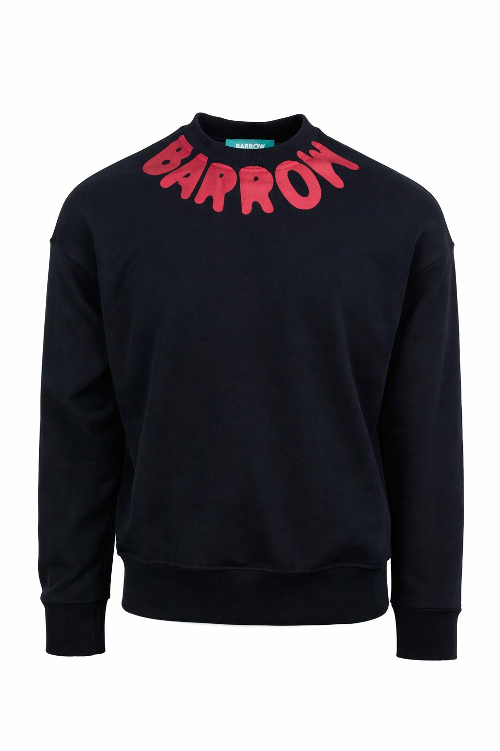 Felpa Uomo con Logo lettering sul Collo 