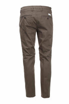 Pantalone chino in raso di cotone stretch 