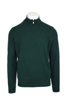 Maglia pullover lupo zip in lana. 