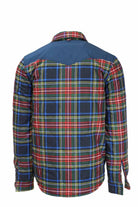 Giacca camicia over imbottita a quadri tartan 