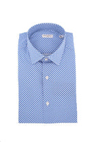 Camicia in cotone micro fantasia 