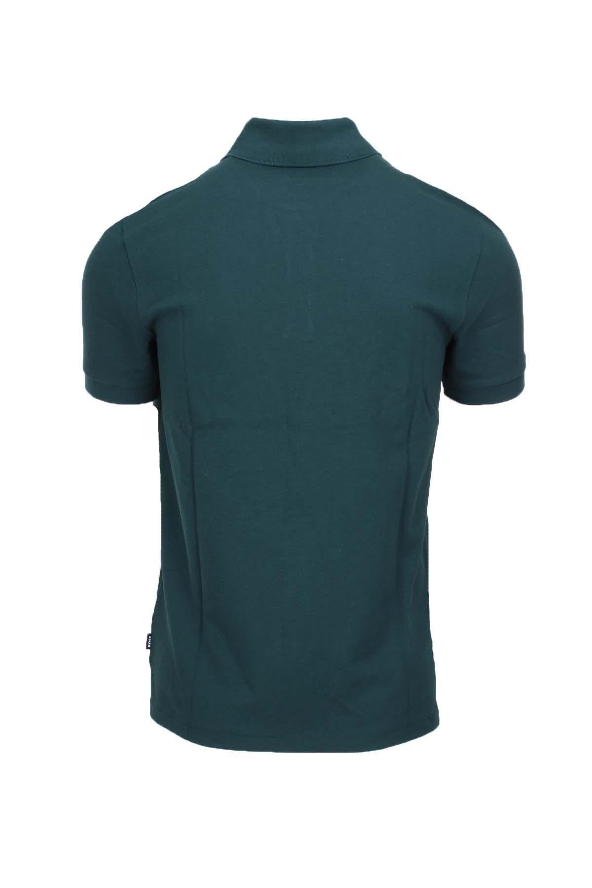 Polo mezza manica in cotone piquet con logo 