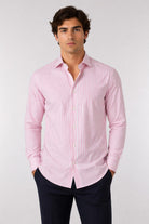 Camicia Uomo a Righe in Tessuto Active 