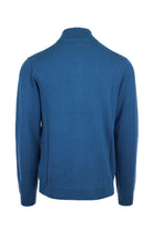 Maglia pullover lupo zip in lana cotone 