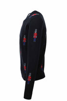 Maglia girocollo in lana fantasia soldatini 