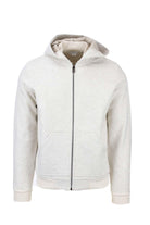 Felpa cardigan zip con cappuccio 