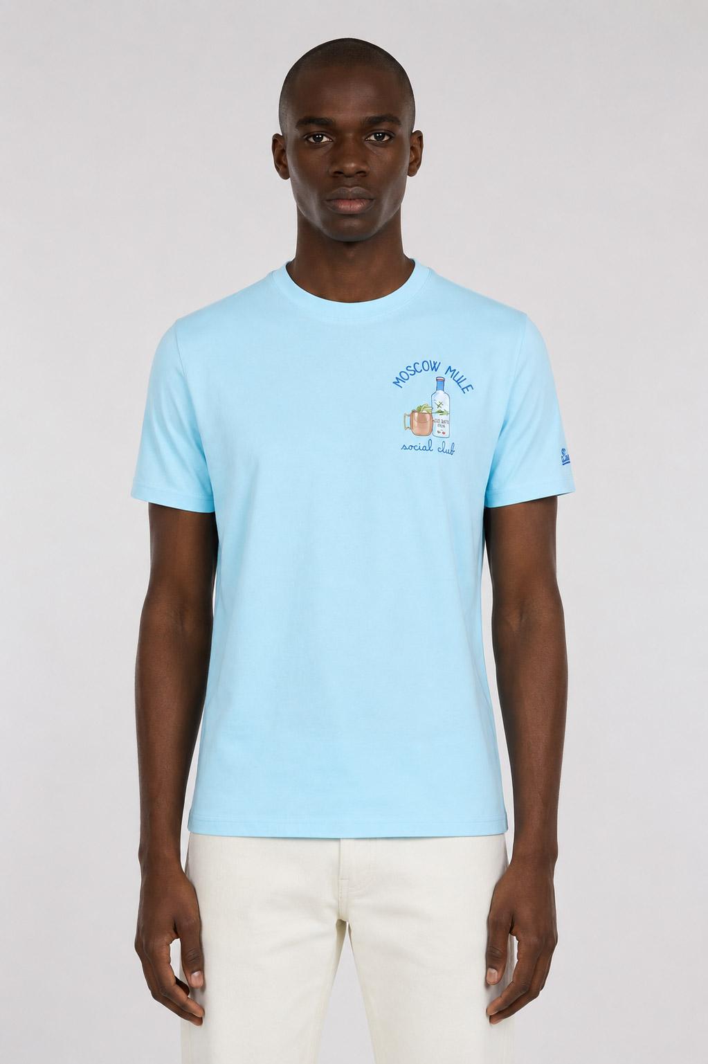 T-shirt in cotone "Moscow Mule Social Club" 