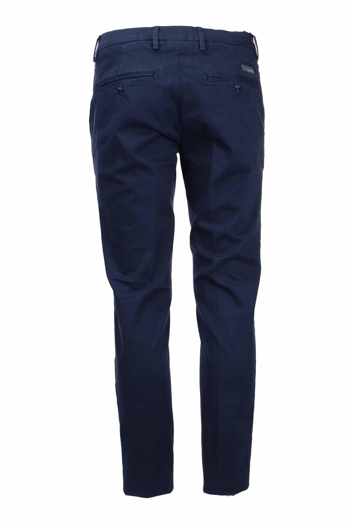 Pantalone chino in raso di cotone stretch 