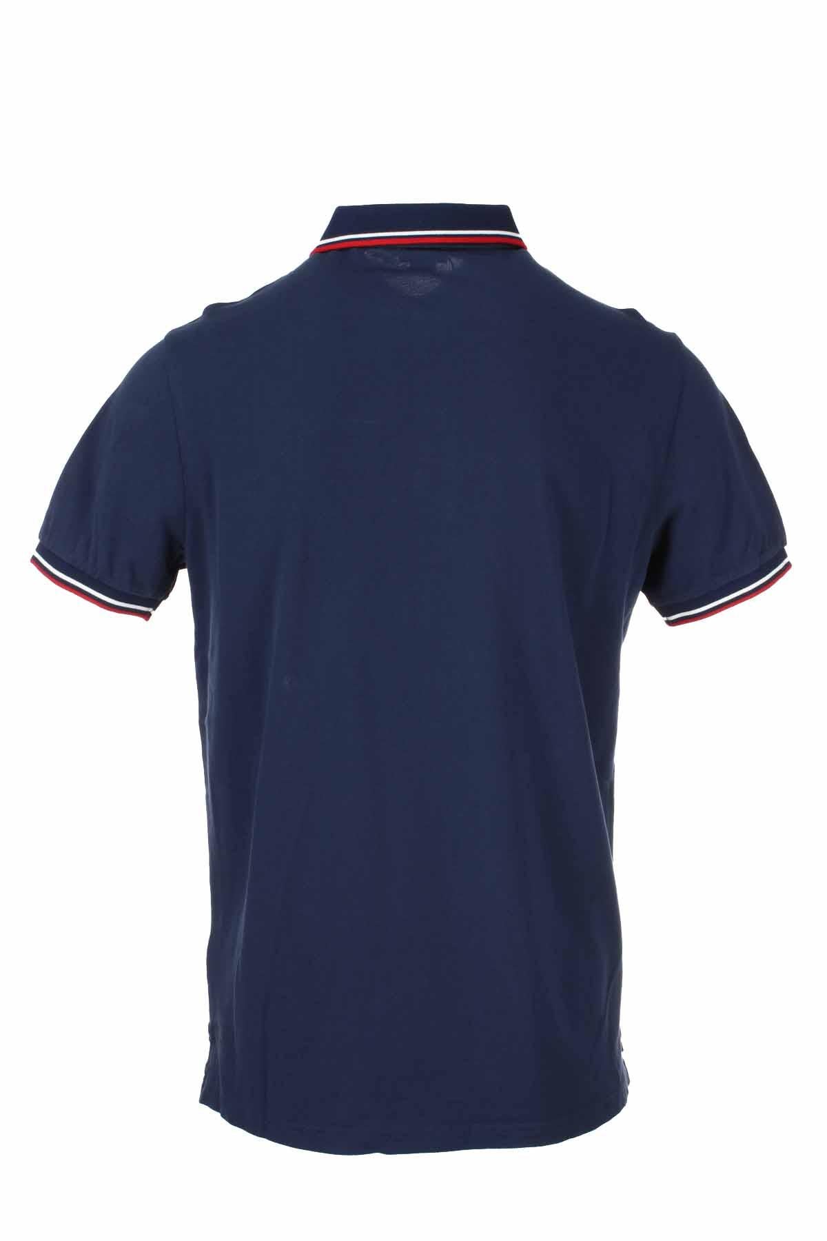 Polo mezza manica bordi colorati 