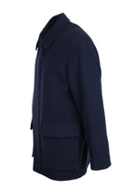 Cappotto in lana con zip 
