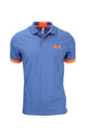 Polo mezza manica con dettagli e logo fluo