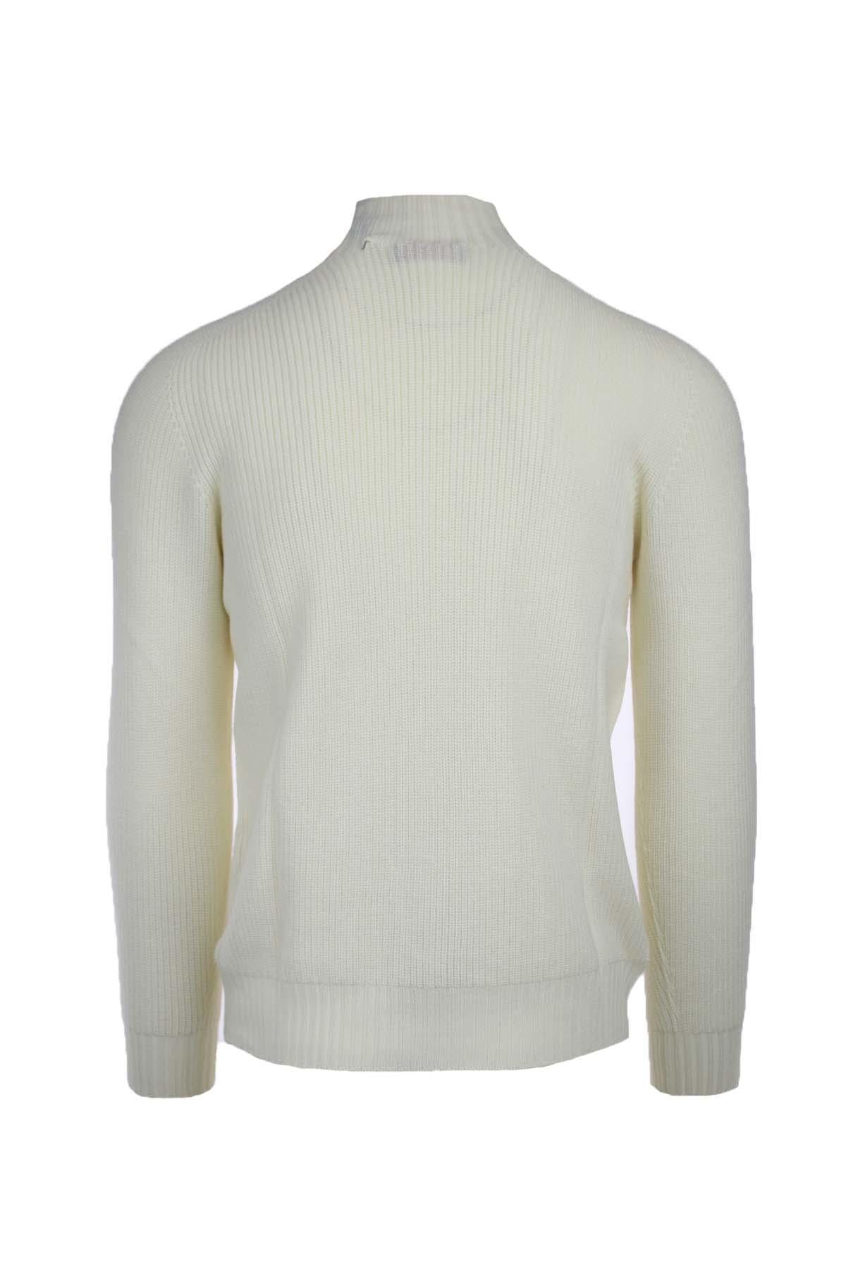 Maglia lupo in lana a coste inglese 