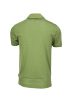 Polo mezza manicain cotone e lino con zip 