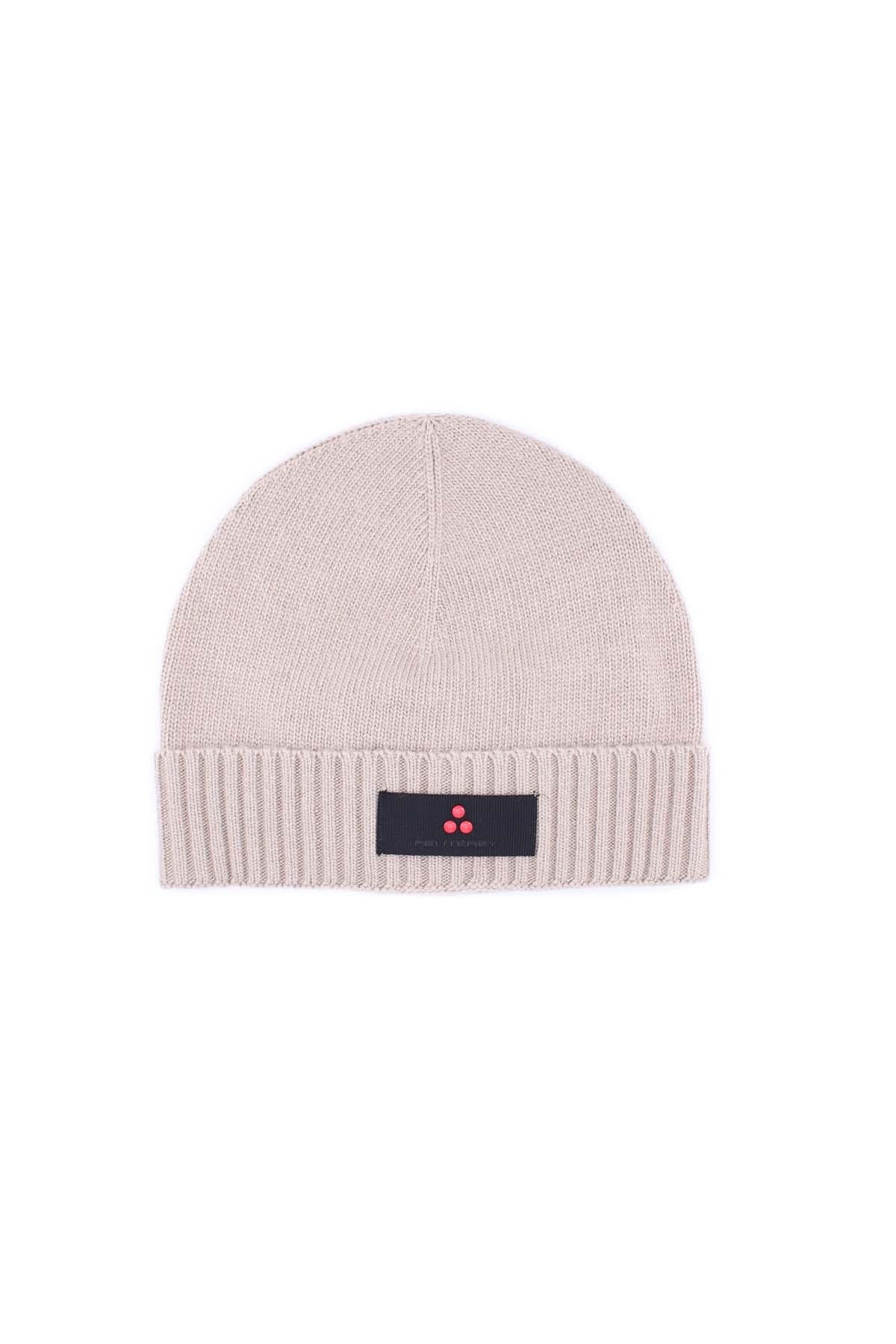Cappellino in lana con risvolto 