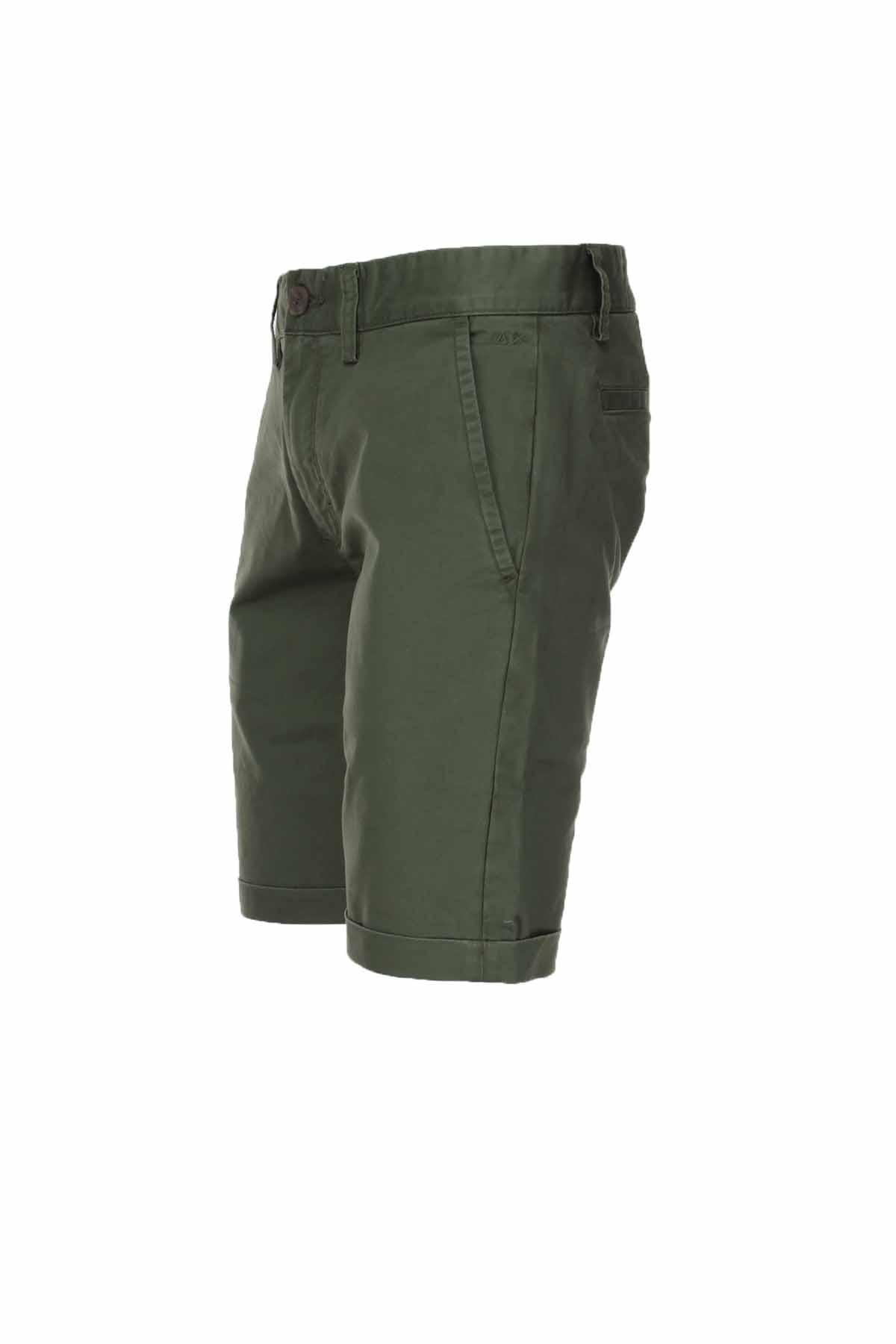 Pantalone bermuda cotone stretch 