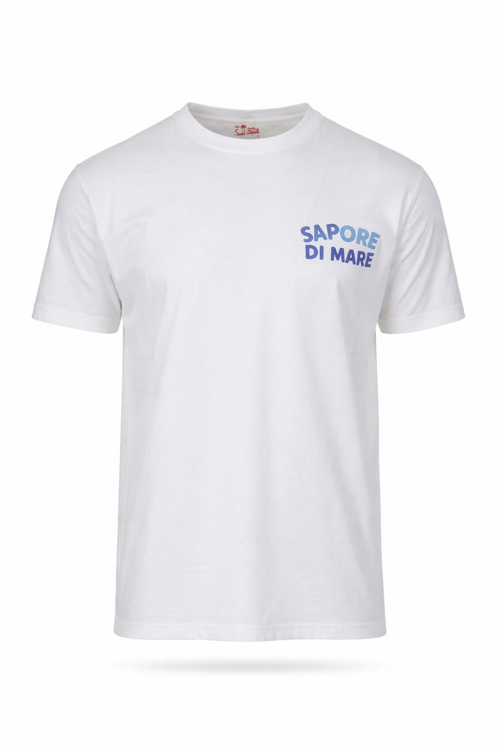 Tshirt Uomo in Cotone con Stampa Sapore di Mare 