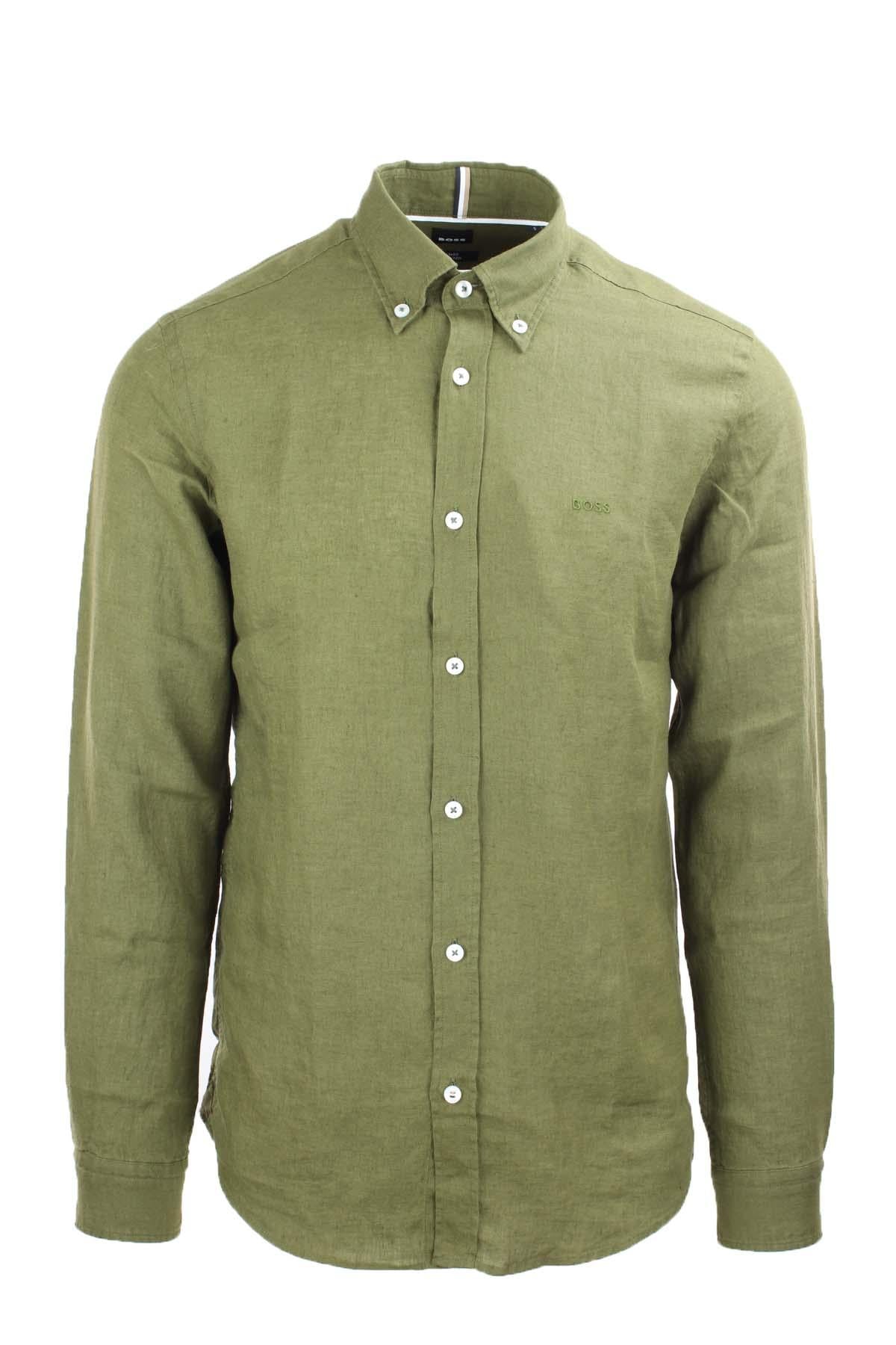 Camicia in lino Boss 
