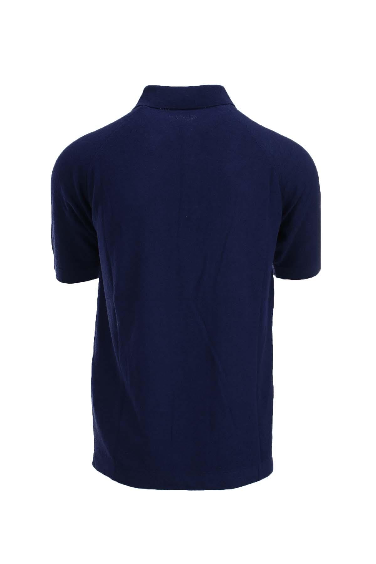 Polo mezza manica effetto spugna Hsin in misto cotone 