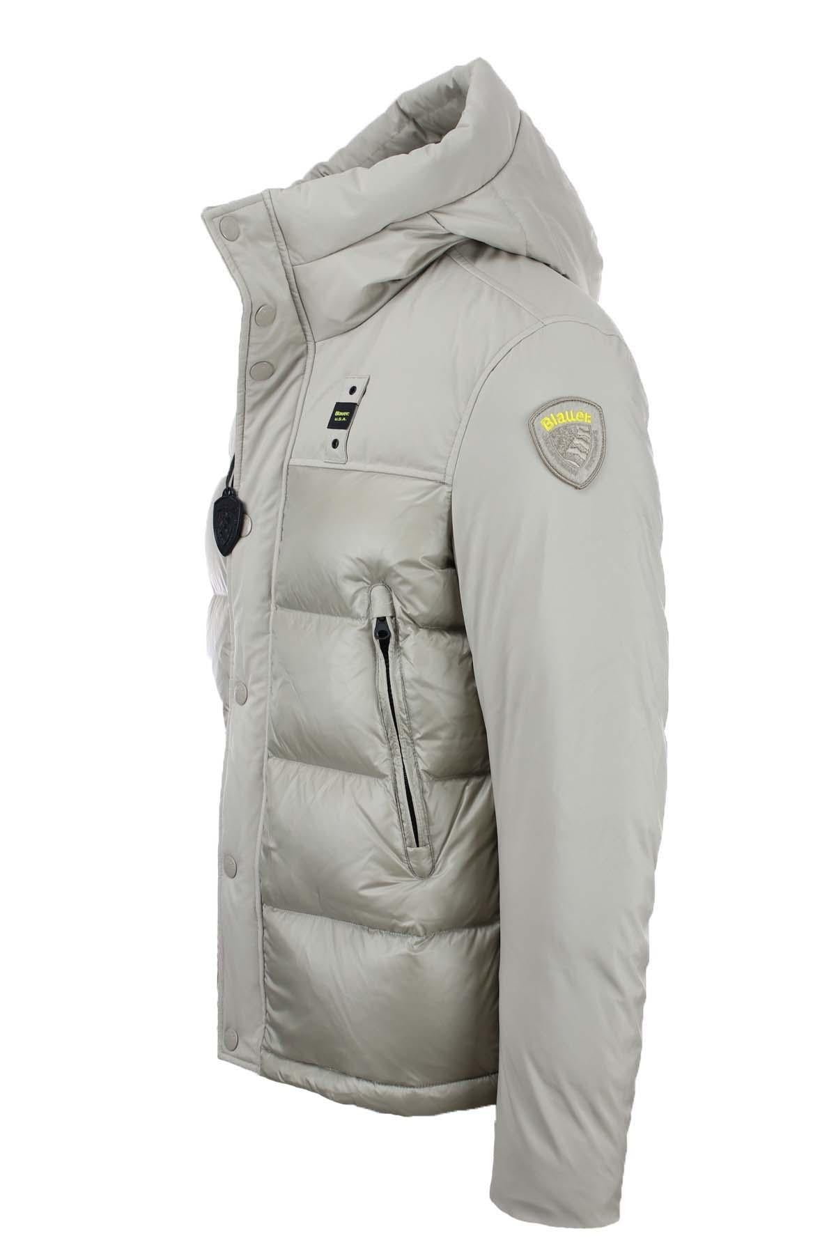 Piumino con cappuccio bitessuto BROOK 