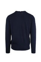 Maglia girocollo in cotone e cachemire con logo 