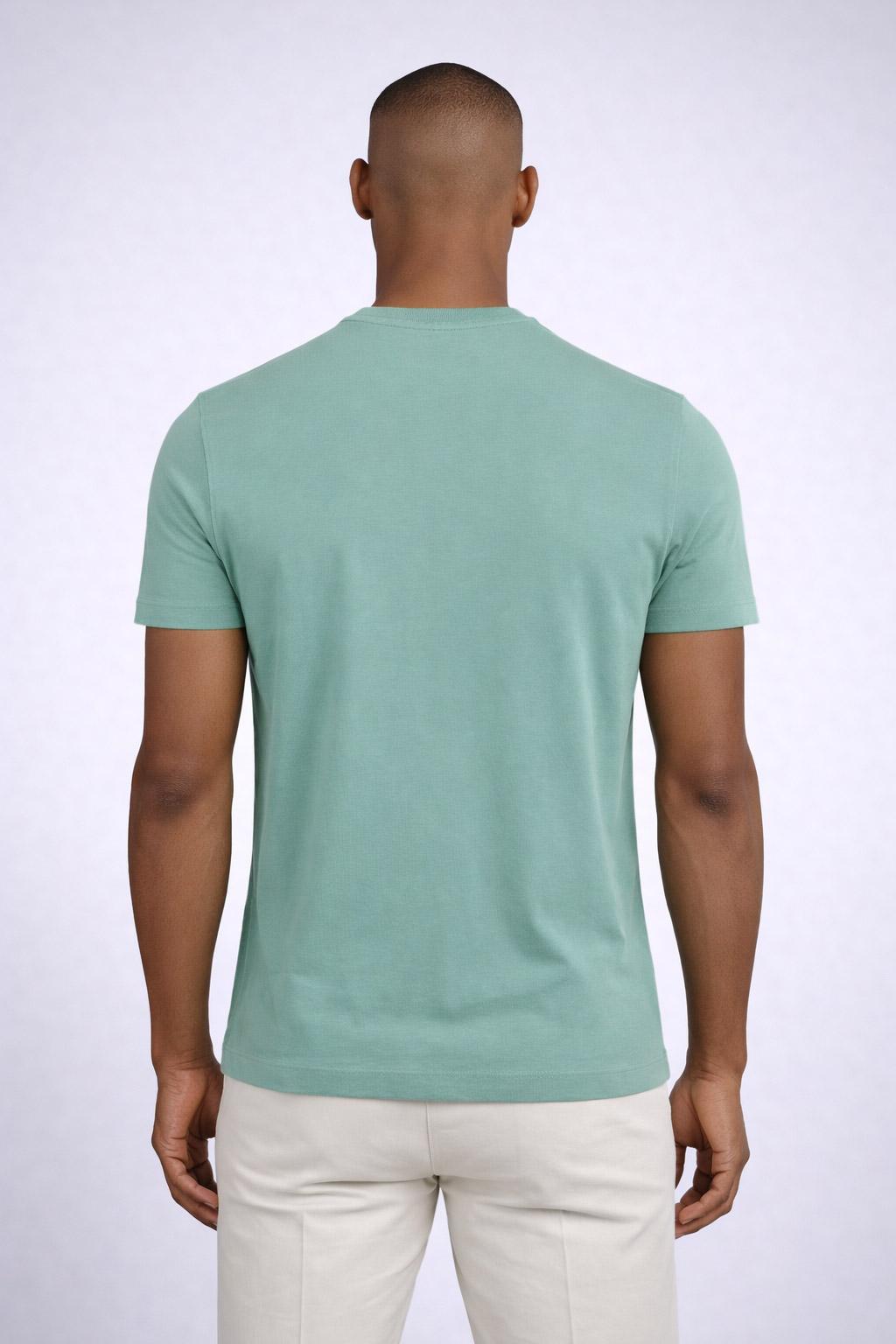 T-shirt uomo in cotone piquet con logo 
