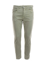 Pantalone in raso cotone 5 tasche 