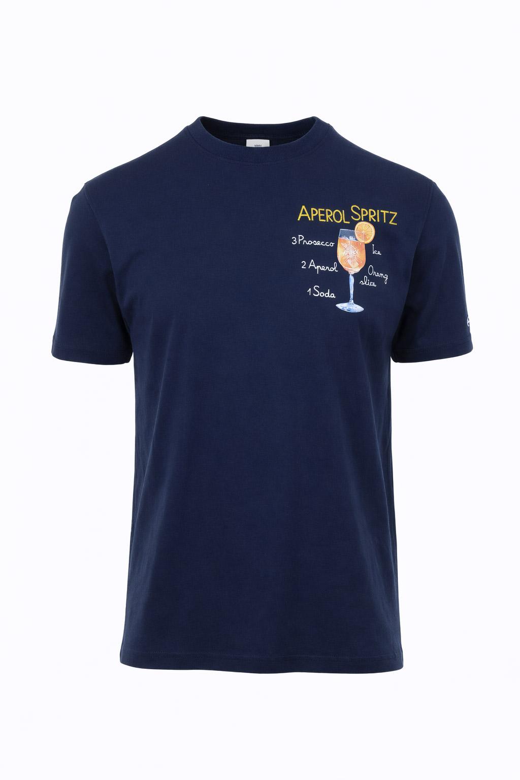 Tshirt Uomo in Cotone con Stampa Aperol Spritz 