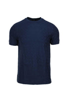 Tshirt mezza manica in cotone con monogrammi Boss 