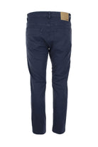 Pantalone 5 tasche in cotone leggero con toppe 