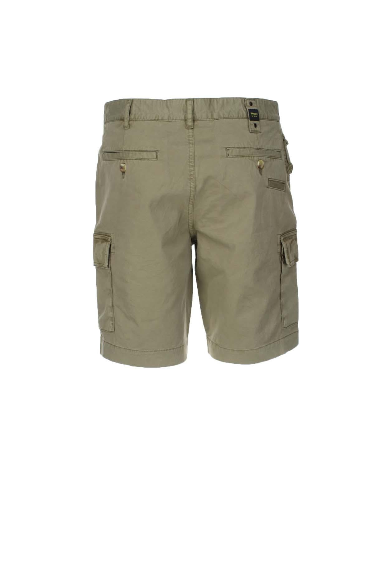 Pantaloni bermuda shorts cargo con tasconi 